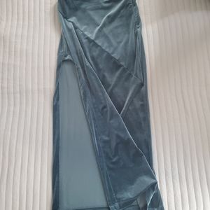 Long side slit velvet texture forever 21 skirt